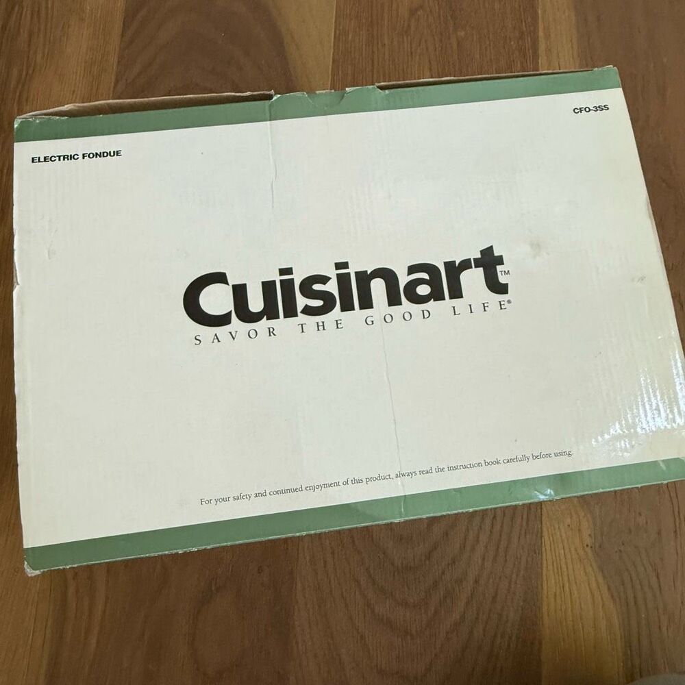 New Open Box Cuisinart Electric Fondue Pot CFO-3SS *Missing Forks* - Picture 4 of 10